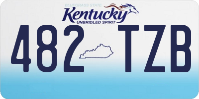 KY license plate 482TZB