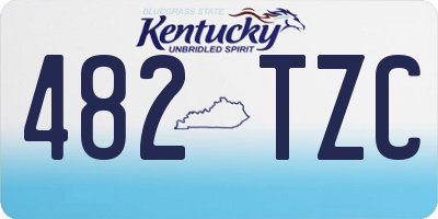 KY license plate 482TZC