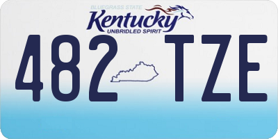 KY license plate 482TZE