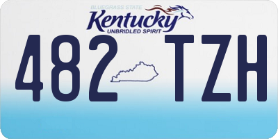 KY license plate 482TZH