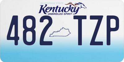 KY license plate 482TZP