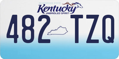 KY license plate 482TZQ