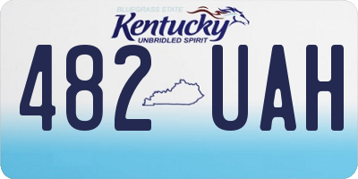 KY license plate 482UAH