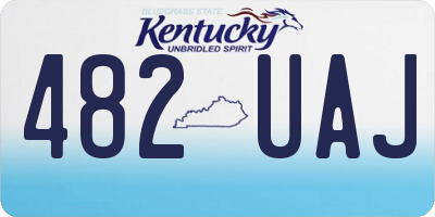 KY license plate 482UAJ