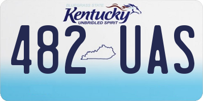 KY license plate 482UAS