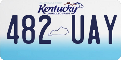 KY license plate 482UAY
