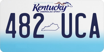KY license plate 482UCA