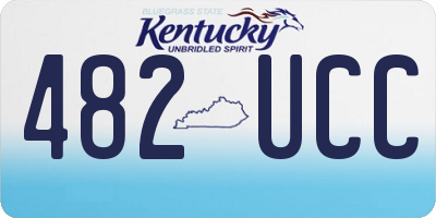 KY license plate 482UCC