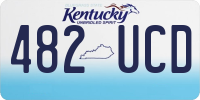 KY license plate 482UCD