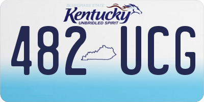 KY license plate 482UCG