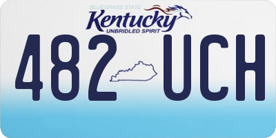 KY license plate 482UCH
