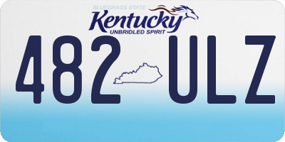 KY license plate 482ULZ