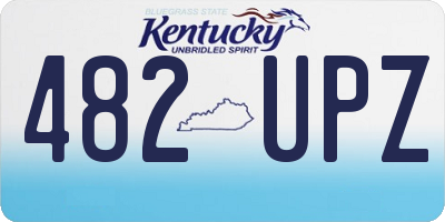 KY license plate 482UPZ