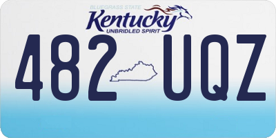 KY license plate 482UQZ