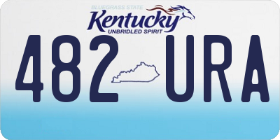KY license plate 482URA