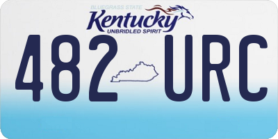 KY license plate 482URC