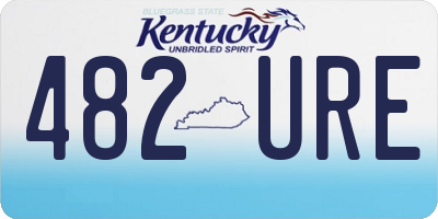 KY license plate 482URE