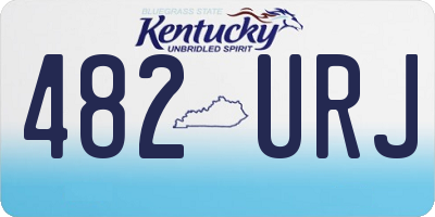 KY license plate 482URJ