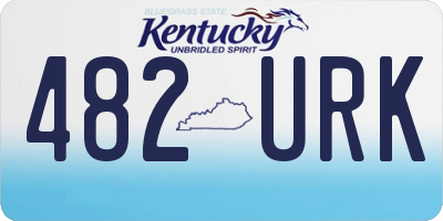 KY license plate 482URK