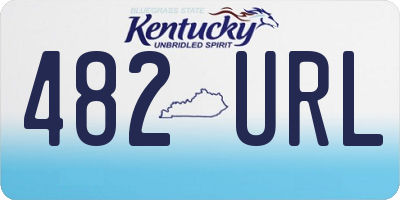 KY license plate 482URL
