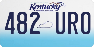 KY license plate 482URO