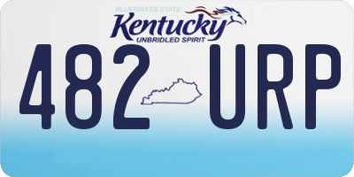 KY license plate 482URP