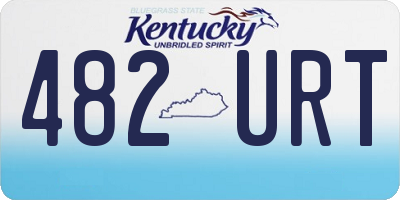 KY license plate 482URT