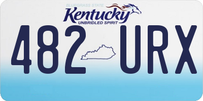 KY license plate 482URX