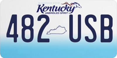 KY license plate 482USB