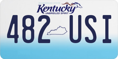 KY license plate 482USI