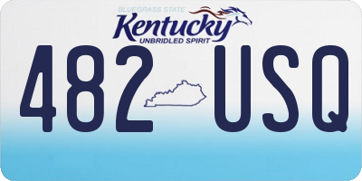 KY license plate 482USQ