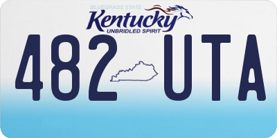 KY license plate 482UTA