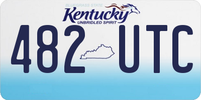 KY license plate 482UTC