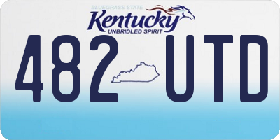 KY license plate 482UTD