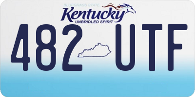 KY license plate 482UTF