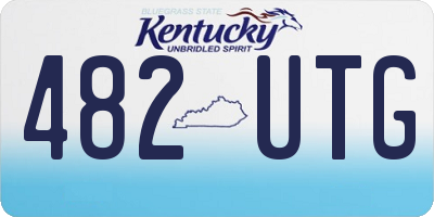 KY license plate 482UTG