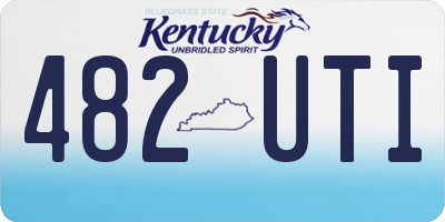 KY license plate 482UTI