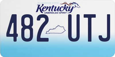 KY license plate 482UTJ