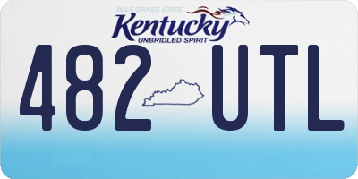 KY license plate 482UTL