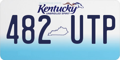 KY license plate 482UTP