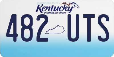 KY license plate 482UTS