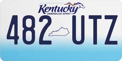 KY license plate 482UTZ