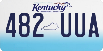 KY license plate 482UUA
