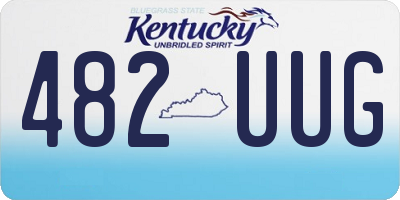 KY license plate 482UUG