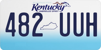 KY license plate 482UUH