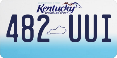 KY license plate 482UUI