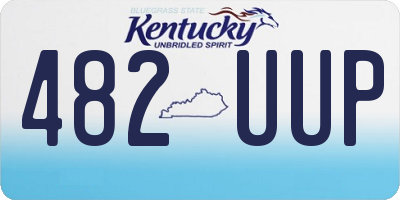 KY license plate 482UUP