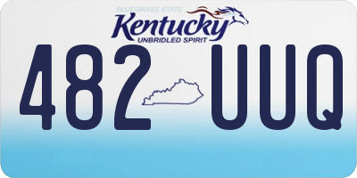 KY license plate 482UUQ