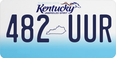KY license plate 482UUR
