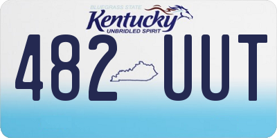 KY license plate 482UUT